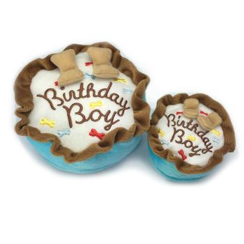 Birthday Boy Cake Plush Dog Toy