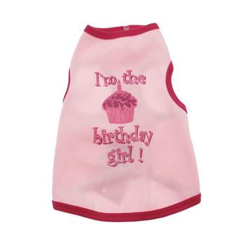 Birthday Girl Dog Tank Top - Pink