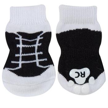 Black Sneakers PAWKS Dog Socks