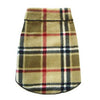 Blanket Plaid Dog Pullover - Camel