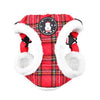 Blitzen Adjustable Step-In Dog Harness by Puppia - Red Plaid