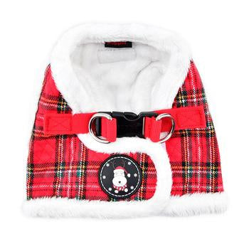 Blitzen Dog Harness Vest By Puppia - Red Plaid