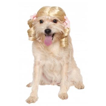 Blonde Curls Wig Dog Costume