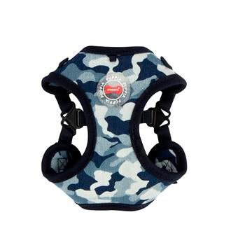 Bobby Adjustable Step-In Dog Harness by Puppia - Navy Camo