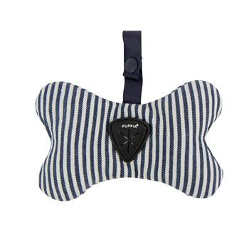 Bobby Dog Waste Bag Dispenser by Puppia - Striped Navy