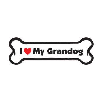 Bone Magnet - I Love My Grandog