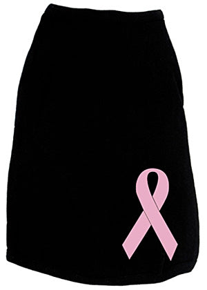 Breast Cancer Dog Tank - Black