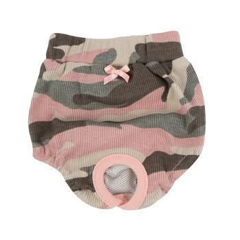 Brigadier Dog Sanitary Panty by Puppia - Pink Camo