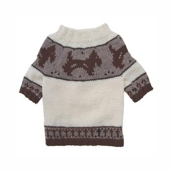 Brown Doggies and Pattern Dog Sweater by Klippo