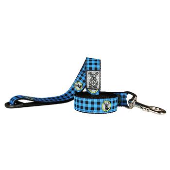 Buffalo Plaid Dog Leash by RC Pet - Blue