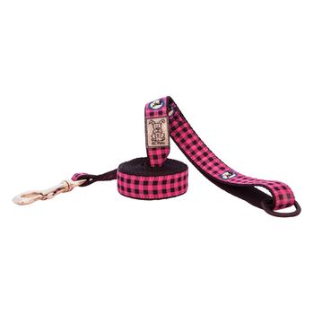 Buffalo Plaid Dog Leash by RC Pet - Pink