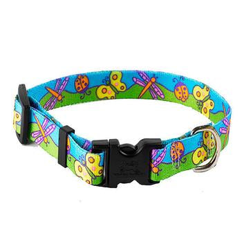 Butterflies Dog Collar by Yellow Dog