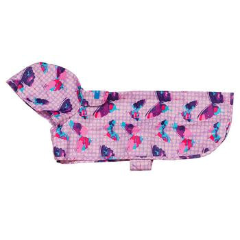 Butterflies Packable Dog Rain Poncho