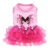 Butterfly Party Dog Dress - Pink