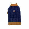 Cable N Bitz Dog Sweater - Navy