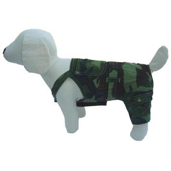 Camo Denim Dog Overalls