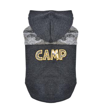 Camp Hooded Dog Shirt By Puppia - Grey