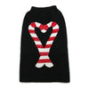 Candy Cane Dog Sweater by Dogo - Black