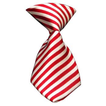 Candy Cane Striped Dog Neck Tie