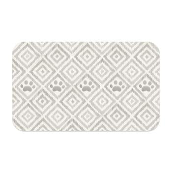 Paw Ikat Pet Placemat by TarHong - Natural