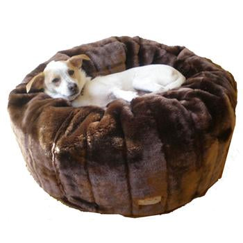 Caramel Cocoa Tiger Dreamz Beddy-Ball Dog Bed