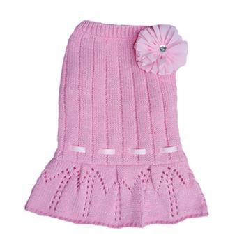 Cassidy Dog Sweater Dress - Pink