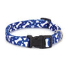 Casual Canine Pooch Pattern Dog Collar - Blue Bone