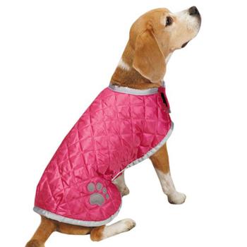 Casual Canine Quilted Nor'Easter Dog Coat - Pink