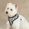 Casual Canine Reflective Pawprint Dog Harness - Gray