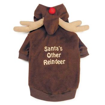 Casual Canine Reindeer Dog Hoodie - Brown