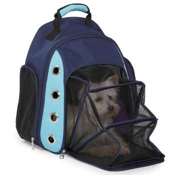 Casual Canine Ultimate Backpack Pet Carrier - Blue - 4 Pet Supply