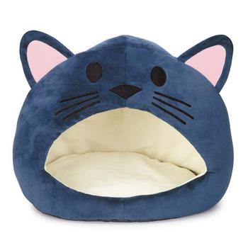 Cat is Good Cat Cave Bed - Blue