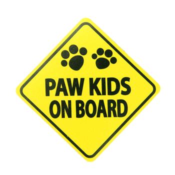 Caution Magnet - Paw Kids on Board