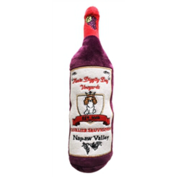 Cavalier Sauvignon Wine Bottle Plush Dog Toy