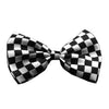 Checkered Dog Bow Tie - Black