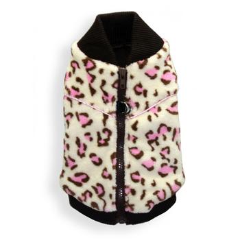 Cheetah Mink Vest by Hip Doggie - White