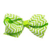 Chevron Dog Bow - Green