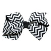 Chevron Dog Bow - Black