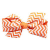 Chevron Dog Bow - Orange