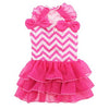 Chevron Dog Dress by Dogo - Pink