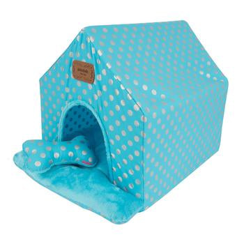 Chic Tent Dog House by Pinkaholic - Blue