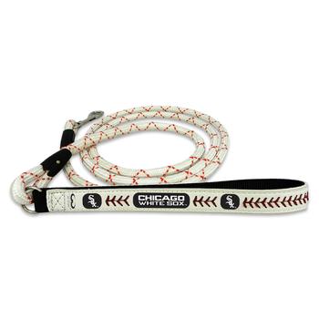 Chicago White Sox Frozen Rope Leather Dog Leash