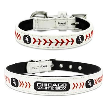 Chicago White Sox Leather Dog Collar