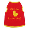 Chicks Love Me Dog Tank - Red