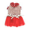 Christina Party Dog Dress - Red