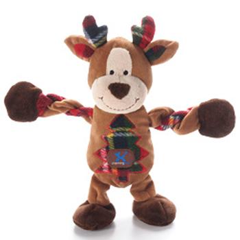 Christmas Reindeer Pulleez Dog Toy