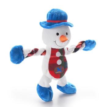 Christmas Snowman Pulleez Dog Toy