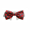 Christmas Tartan Dog Collar & Bow Tie