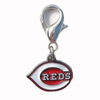 Cincinnati Reds Logo Dog Collar Charm