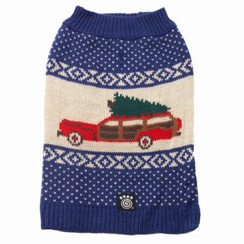 Clark's Wagon & Tree Sweater - Blue Multi